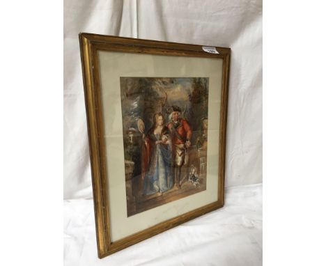  Sale Item:    W C PAINTING MILITARY GENT &amp; LADY (AF)  Vat Status:   No Vat   Buyers Premium:  This lot is subject to a B