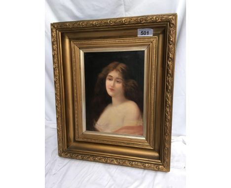  Sale Item:    GILT FRAMED PICTURE LADY &amp; ASTI (AF)  Vat Status:   No Vat   Buyers Premium:  This lot is subject to a Buy