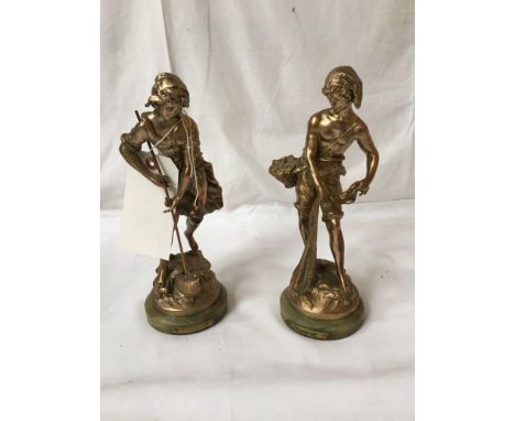  Sale Item:    PAIR FISHING STATUES- MAN &amp; WOMAN (AF)  Vat Status:   No Vat   Buyers Premium:  This lot is subject to a B