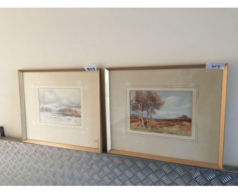  Sale Item:    PAIR W C PAINTINGS MORAY SCENES BY DOROTHY BROWN  Vat Status:   No Vat   Buyers Premium:  This lot is subject 
