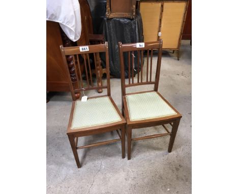  Sale Item:    2 GREEN BEDROOM CHAIRS   Vat Status:   No Vat   Buyers Premium:  This lot is subject to a Buyers Premium of 15