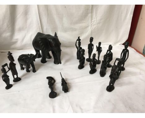  Sale Item:    BOX AFRICAN CARVINGS (AF)   Vat Status:   No Vat   Buyers Premium:  This lot is subject to a Buyers Premium of
