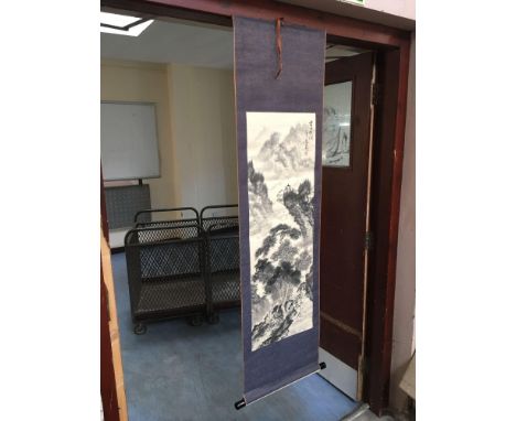  Sale Item:    3 ORIENTAL STYLE SCROLL PICTURES (AF)  Vat Status:   No Vat   Buyers Premium:  This lot is subject to a Buyers