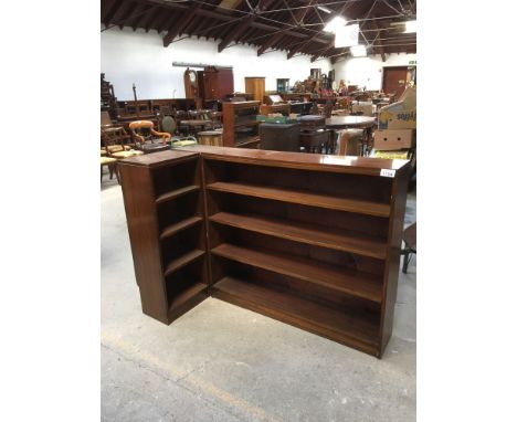  Sale Item:    MAHOGANY OPEN BOOKCASE (AF)   Vat Status:   No Vat   Buyers Premium:  This lot is subject to a Buyers Premium 