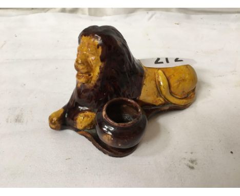  Sale Item:    SCOTTISH POTTERY LION (AF)   Vat Status:   No Vat   Buyers Premium:  This lot is subject to a Buyers Premium o