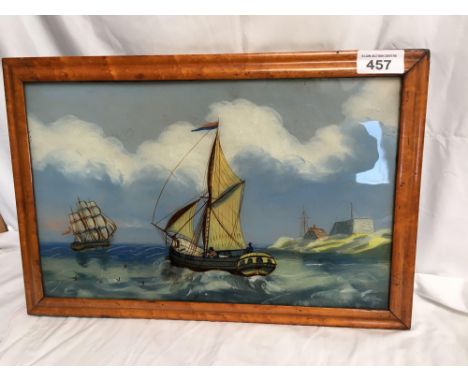  Sale Item:    GLASS PICTURE SHIPS   Vat Status:   No Vat   Buyers Premium:  This lot is subject to a Buyers Premium of 15% +