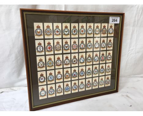  Sale Item:    FRAMED RAF SQUADRON JOHN PLAYER CIG CARDS  Vat Status:   No Vat   Buyers Premium:  This lot is subject to a Bu