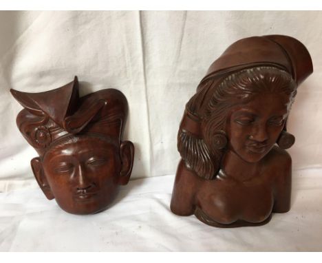  Sale Item:    BOX 2 WOODEN BUSTS (AF)   Vat Status:   No Vat   Buyers Premium:  This lot is subject to a Buyers Premium of 1