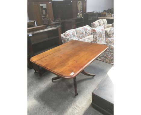  Sale Item:    MAHOGANY FOLD OVER DINING TABLE   Vat Status:   No Vat   Buyers Premium:  This lot is subject to a Buyers Prem