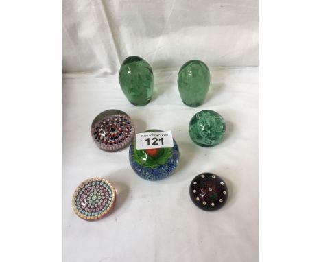  Sale Item:    7 PAPERWEIGHTS   Vat Status:   No Vat   Buyers Premium:  This lot is subject to a Buyers Premium of 15% + Vat 