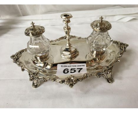  Sale Item:    SILVER PLATED CONDIMENT SET   Vat Status:   No Vat   Buyers Premium:  This lot is subject to a Buyers Premium 