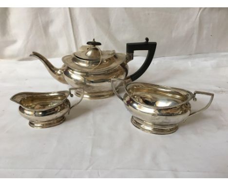  Sale Item:    3 PCE SILVER TEA SERVICE   Vat Status:   No Vat   Buyers Premium:  This lot is subject to a Buyers Premium of 