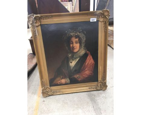  Sale Item:    OIL PAINTING PORTRAIT LADY   Vat Status:   No Vat   Buyers Premium:  This lot is subject to a Buyers Premium o