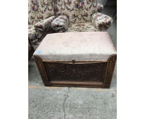  Sale Item:    CARVED OAK BOX (AF)   Vat Status:   No Vat   Buyers Premium:  This lot is subject to a Buyers Premium of 15% +