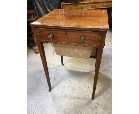  Sale Item:    INLAID SEWING TABLE   Vat Status:   No Vat   Buyers Premium:  This lot is subject to a Buyers Premium of 15% +