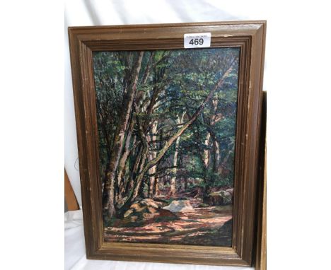  Sale Item:    2 OIL PAINTINGS TREES &amp; HORSES (AF)  Vat Status:   No Vat   Buyers Premium:  This lot is subject to a Buye