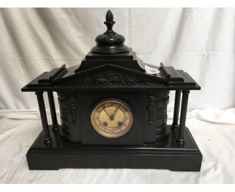  Sale Item:    SLATE CLOCK (AF)   Vat Status:   No Vat   Buyers Premium:  This lot is subject to a Buyers Premium of 15% + Va