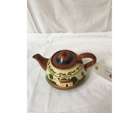  Sale Item:    MOTTO WARE TEAPOT (AF)   Vat Status:   No Vat   Buyers Premium:  This lot is subject to a Buyers Premium of 15