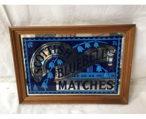  Sale Item:    SCOTTISH BLUEBELL MATCHES MIRROR   Vat Status:   No Vat   Buyers Premium:  This lot is subject to a Buyers Pre