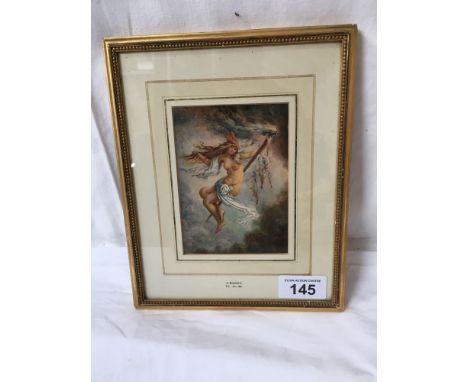  Sale Item:    W C PAINTING SEMI NAKED LADY A BOUCHETTE  Vat Status:   No Vat   Buyers Premium:  This lot is subject to a Buy
