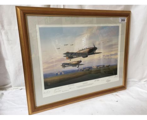  Sale Item:    SIGNED LT ED PRINT 1/300 DUXFORD SCRAMBLE M POSTLETHWAITE  Vat Status:   No Vat   Buyers Premium:  This lot is