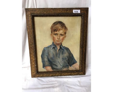  Sale Item:    OIL PAINTING BOY (FRAME AF)   Vat Status:   No Vat   Buyers Premium:  This lot is subject to a Buyers Premium 