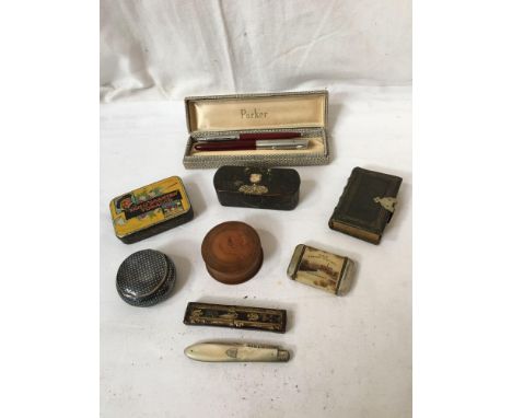  Sale Item:    BOX PARKER PENS PEN KNIFE &amp; BOXES  Vat Status:   No Vat   Buyers Premium:  This lot is subject to a Buyers