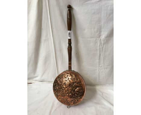  Sale Item:    COPPER CHESTNUT ROASTER   Vat Status:   No Vat   Buyers Premium:  This lot is subject to a Buyers Premium of 1