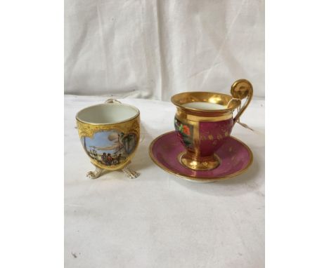  Sale Item:    2 CUPS &amp; SAUCER (AF)   Vat Status:   No Vat   Buyers Premium:  This lot is subject to a Buyers Premium of 