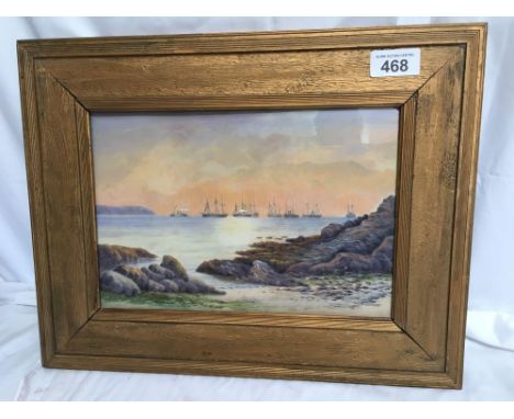  Sale Item:    W C PAINTING BATTLE SHIPS (AF)   Vat Status:   No Vat   Buyers Premium:  This lot is subject to a Buyers Premi