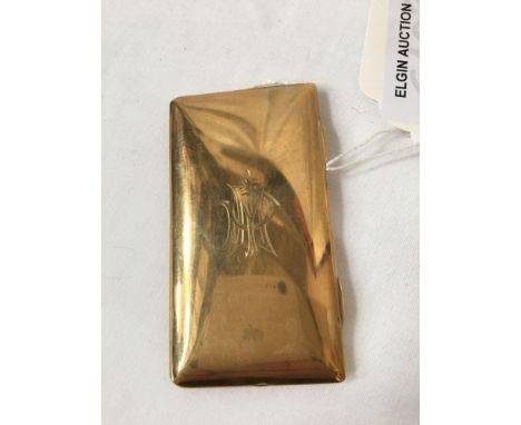  Sale Item:    GOLD CIGARETTE CASE INSCRIBED P J M  Vat Status:   No Vat   Buyers Premium:  This lot is subject to a Buyers P
