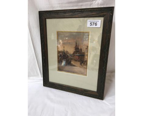  Sale Item:    W C PAINTING FRENCH STREET SCENE BY F A PAUL  Vat Status:   No Vat   Buyers Premium:  This lot is subject to a
