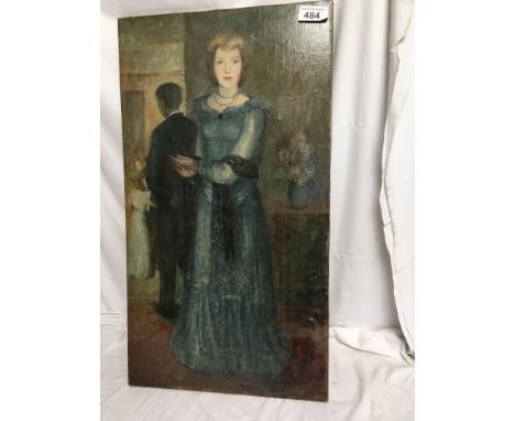  Sale Item:    OIL PAINTING LADY IN DRESS (AF)   Vat Status:   No Vat   Buyers Premium:  This lot is subject to a Buyers Prem