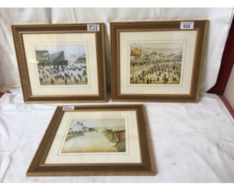  Sale Item:    3 LOWRIE PRINTS   Vat Status:   No Vat   Buyers Premium:  This lot is subject to a Buyers Premium of 15% + Vat
