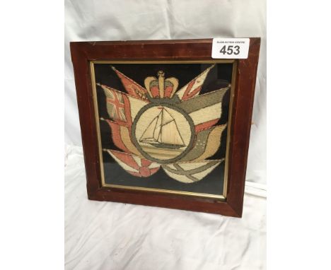  Sale Item:    SAILORS WOOL PICTURE   Vat Status:   No Vat   Buyers Premium:  This lot is subject to a Buyers Premium of 15% 
