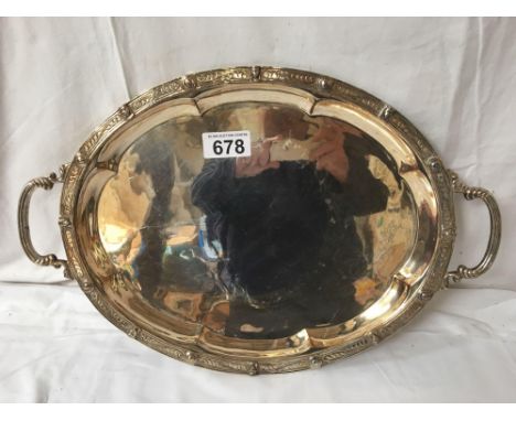  Sale Item:    LARGE PLATED TRAY   Vat Status:   No Vat   Buyers Premium:  This lot is subject to a Buyers Premium of 15% + V