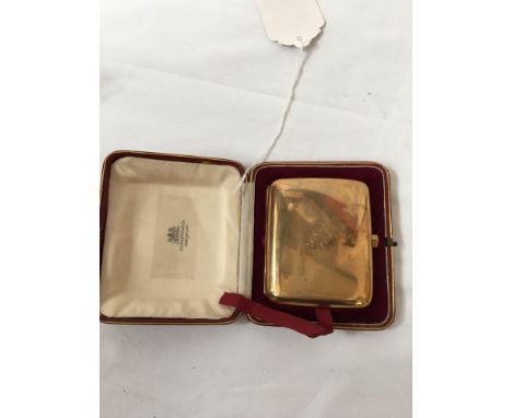  Sale Item:    CASED GOLD CIGARETTE CASE NEC TOMPORE NEC FATO  Vat Status:   No Vat   Buyers Premium:  This lot is subject to