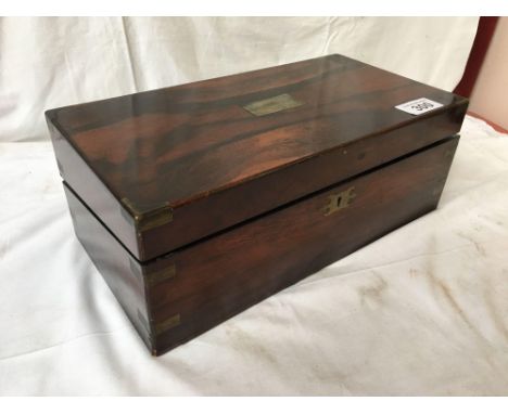  Sale Item:    ROSEWOOD WRITING BOX (AF)   Vat Status:   No Vat   Buyers Premium:  This lot is subject to a Buyers Premium of