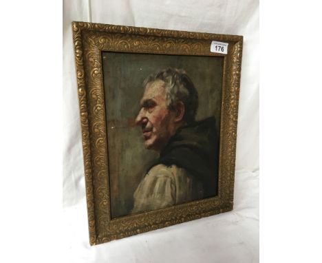  Sale Item:    OIL PAINTING MONK (AF)   Vat Status:   No Vat   Buyers Premium:  This lot is subject to a Buyers Premium of 15