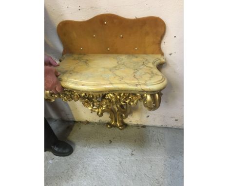  Sale Item:    GILT MARBLE SHELF (AF)   Vat Status:   No Vat   Buyers Premium:  This lot is subject to a Buyers Premium of 15