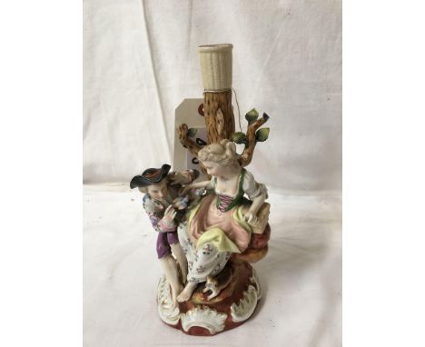  Sale Item:    PORCELAIN FIGURE CANDLE (AF)   Vat Status:   No Vat   Buyers Premium:  This lot is subject to a Buyers Premium