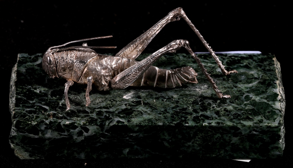 Martins Bank The Grasshopper Silver Grasshopper Paperweight Specially Commissioned From Artist