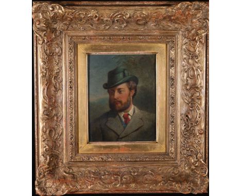 THOMAS JONES BARKER (1815-1882)
Portrait of HRH Prince Albert, Prince of Wales
Signed, oil on panel, 19cm x 14cm
Inscribed an