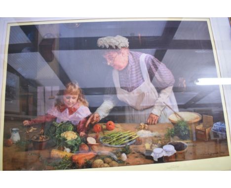 David Shepherd, 'Granny's Kitchen', signed in pencil and no.548/1500, colour print, I.53 x 78cm.&nbsp; 