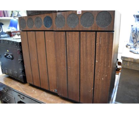 A pair of vintage JBL Type S106 Aquarius II speakers.&nbsp;&nbsp; 