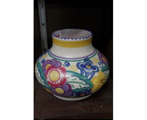 A Carter Stabler and Adams Poole pottery vase,&nbsp;13.5cm high.&nbsp; 