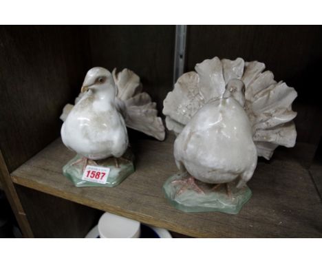 Two Rosenthal porcelain doves. 