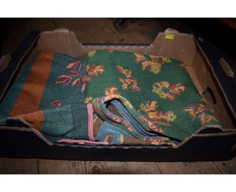 Two tapestry throws by J Pansu, Paris,&nbsp;each approx.&nbsp;134cm square.&nbsp; 
