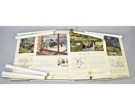 A Collection of Seven Vintage Shell Oil/Petrol Advertising Posters, Some AF