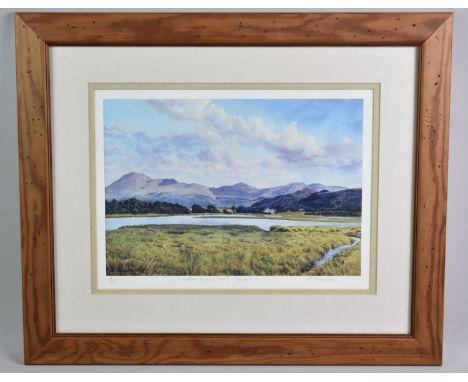 A Framed Limited Edition Print, Where the Esk Meets the Sea, P.A. Hopkins, Subject 33x22.5cm